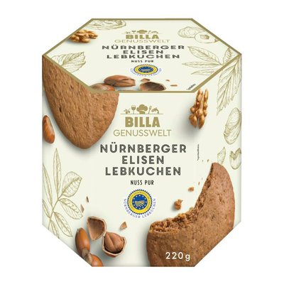 Bild von BILLA Genusswelt Nürnberger Elisen Lebkuchen Nuss Pur