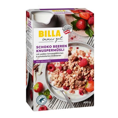 Bild von BILLA Knuspermüsli Schoko-Beeren