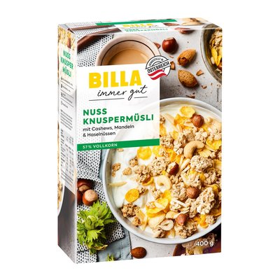 Bild von BILLA Knuspermüsli Nuss