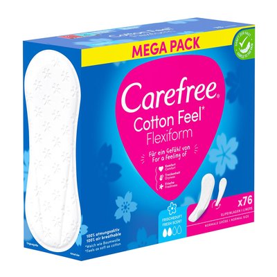 Bild von Carefree Cotton Flexiform Frischeduft Slipeinlagen