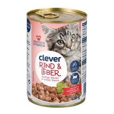 Bild von Clever Katze Rind & Leber