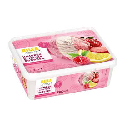Bild von BILLA Himbeer-Zitrone-Erdbeer Eis