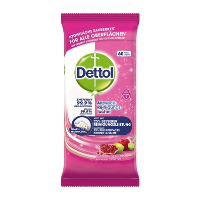 Bild von Dettol Reinigungstücher Granatapfel & Limette