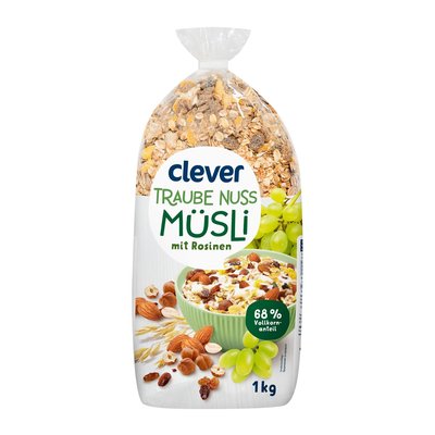 Bild von Clever Traube Nuss Müsli
