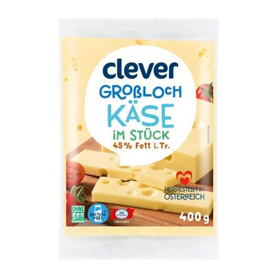 Bild von Clever Großlochkäse im Stück