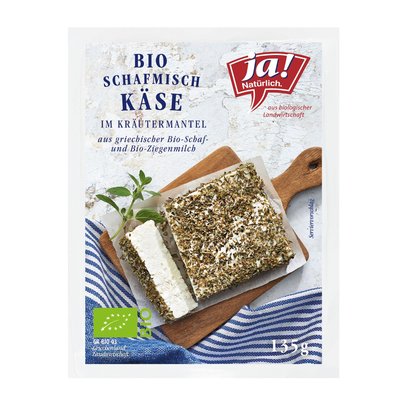 Bild von Ja! Natürlich Schafmischkäse im Kräutermantel