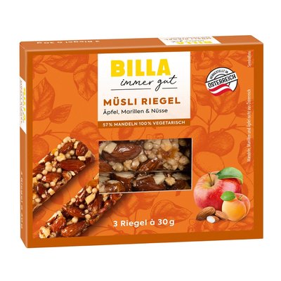 Bild von BILLA Riegel Marille-Apfel-Nuss