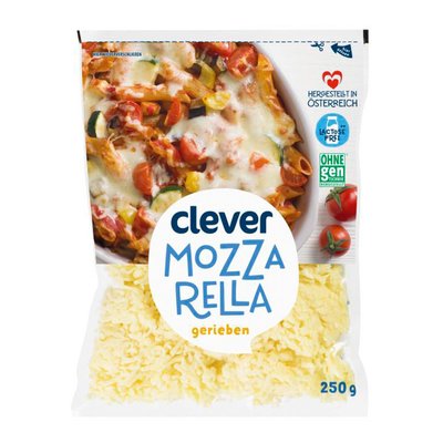 Bild von Clever Mozzarella gerieben