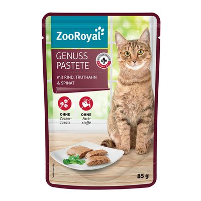 Bild von ZooRoyal Genuss Pastete mit Rind, Truthahn & Spinat
