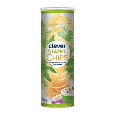 Bild von Clever Stapelchips Sour Cream & Onion