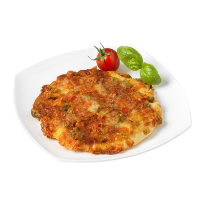 Bild von Pizzasemmel Mozzarella und Tomaten