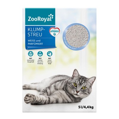 Bild von ZooRoyal Klumpstreu weiß & parfümiert