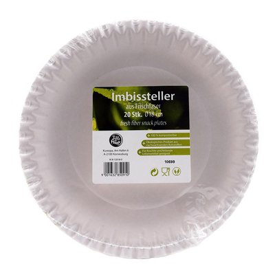 Bild von Imbissteller aus Frischefaser 18cm