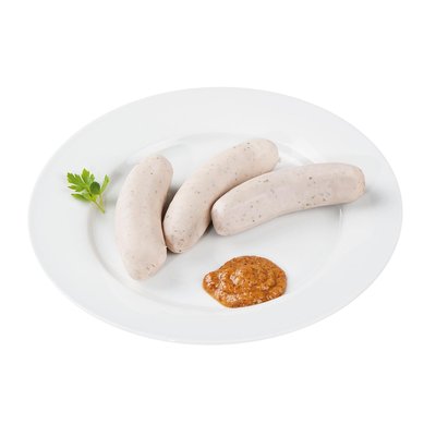 Bild von Ablinger Weißwurst mit Kräutern aufgeschnitten