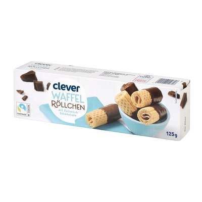 Bild von Clever Waffelröllchen Vollmilch