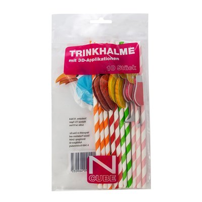 Bild von Papier Trinkhalme Mix