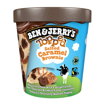 Bild von Ben & Jerry's Topped Salted Caramel Brownie
