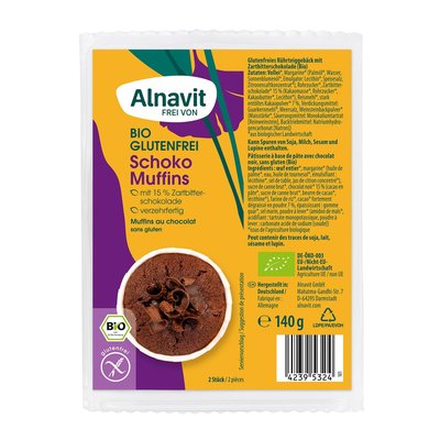 Bild von Alnavit Bio Schoko Muffins 2er Glutenfrei