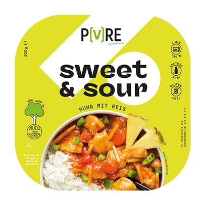 Bild von PURE Huhn Süß-Sauer mit Reis