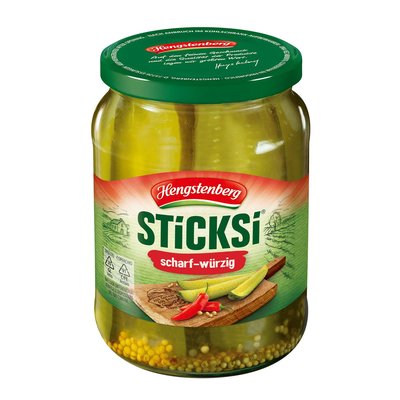 Bild von Hengstenberg Sticksi Gurken scharf-würzig