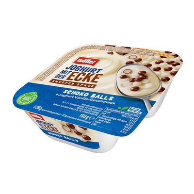 Bild von Müller Joghurt mit der Ecke Vanille mit Schoko-Balls