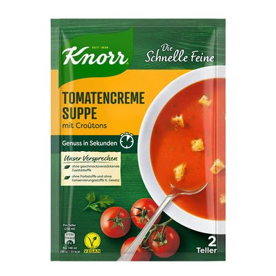 Bild von Knorr Die Schnelle Feine Tomatencremesuppe