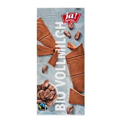 Bild von Ja! Natürlich Edelvollmilchschokolade