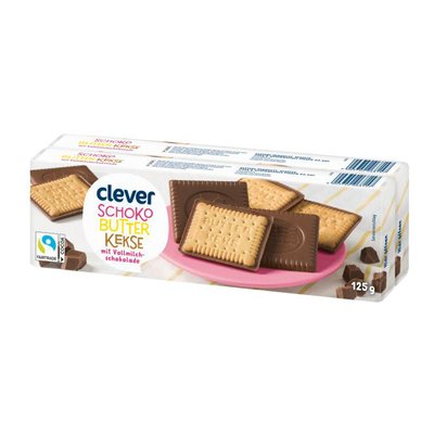 Bild von Clever Schoko-Butterkekse Vollmilch