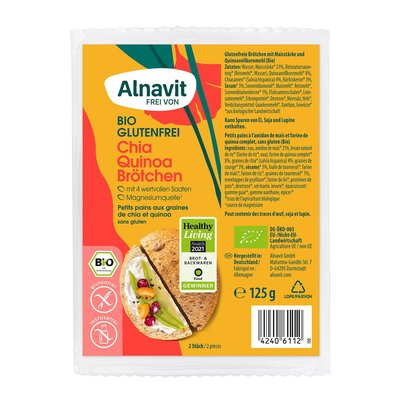 Bild von Alnavit Chia-Quinoa Brötchen Glutenfrei