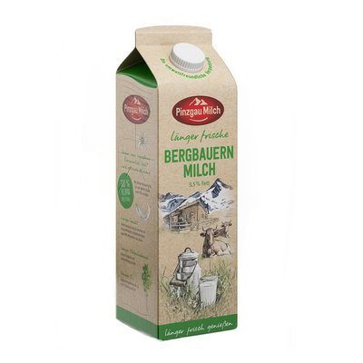 Bild von Pinzgau Milch Bergbauern Vollmilch Länger Frisch 3,5% Fett 1l