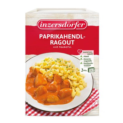 Bild von Inzersdorfer Paprikahendl-Ragout mit Nockerl