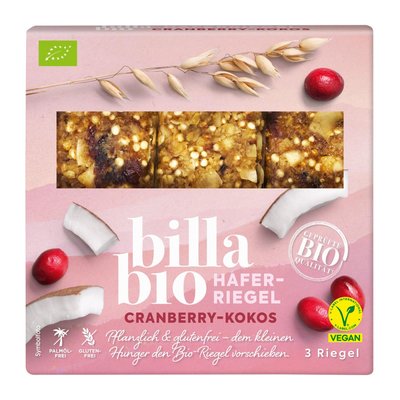Bild von BILLA Bio Cranberry-Kokos Haferriegel