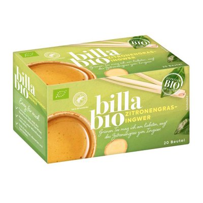 Bild von BILLA Bio Grüner Tee Zitronengras-Ingwer