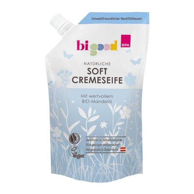 Bild von bi good Cremeseife Mandelöl Nachfüllbeutel