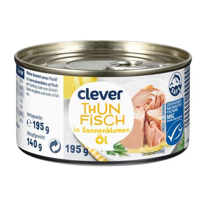 Bild von Clever Thunfisch in Sonnenblumenöl