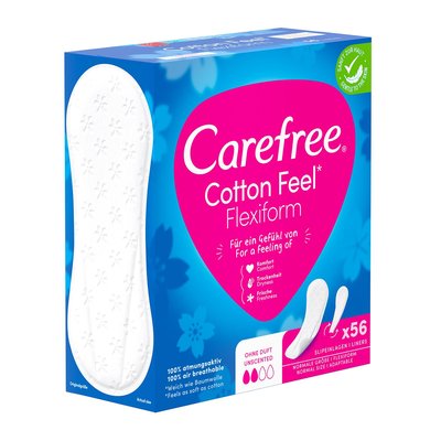 Bild von Carefree Cotton Flexiform Slipeinlagen