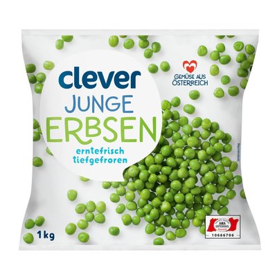 Bild von Clever Junge Erbsen