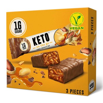 Bild von Ketofabrik Keto on the Go Erdnuss 3er