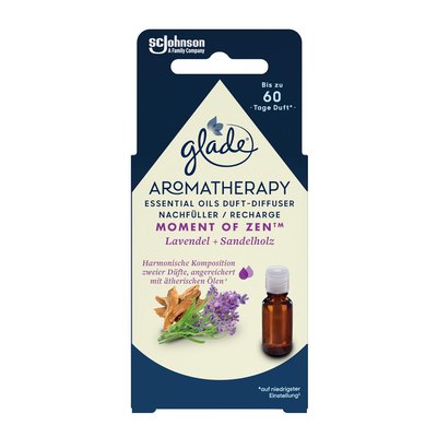 Bild von Glade Aromatherapy Moment of Zen Lavendel & Sandelholz Nachfüller