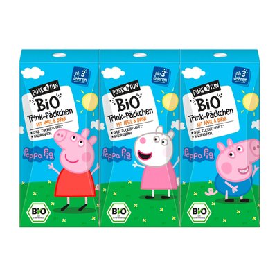 Bild von Pure & Fun Peppa Trink Päckchen 3er