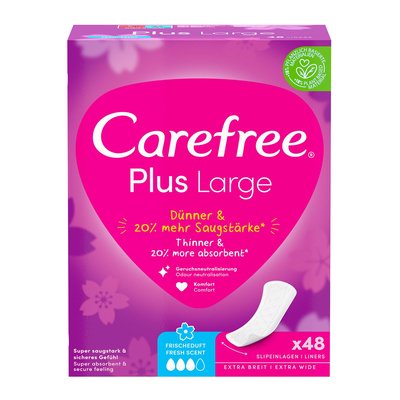 Bild von Carefree Plus Large Frischeduft Slipeinlagen