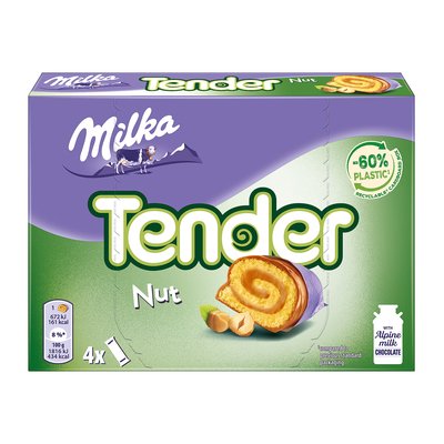 Bild von Milka Tender Nuss Riegel 4er