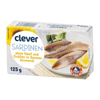 Bild von Clever Sardinen in Sonnenblumenöl