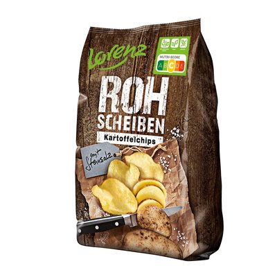 Bild von Lorenz Rohscheiben Chips mit Steinsalz