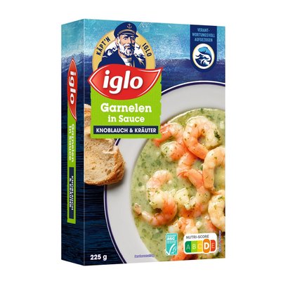 Bild von Iglo Garnelen in Sauce Knoblauch & Kräuter