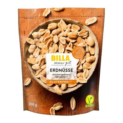 Bild von Billa Erdnüsse ohne Fett geröstet