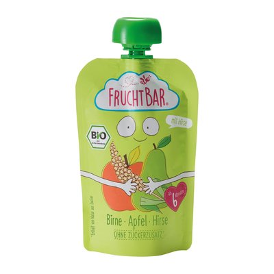 Bild von Fruchtbar Quetsche Birne-Apfel-Hirse