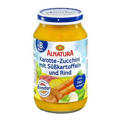 Bild von Alnatura Karotte-Zucchini-Süsskartoffel mit Rind