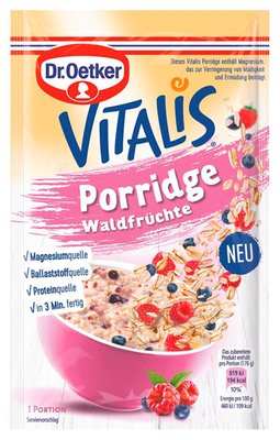 Bild von Dr. Oetker Vitalis Porridge Waldfrüchte
