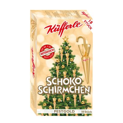 Bild von Küfferle Schokoschirmchen 18er Festgold